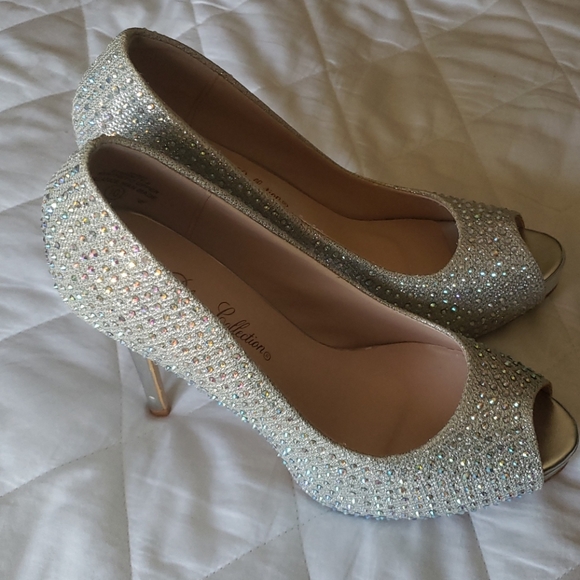 Sparkly heels size 10 - Picture 2 of 5